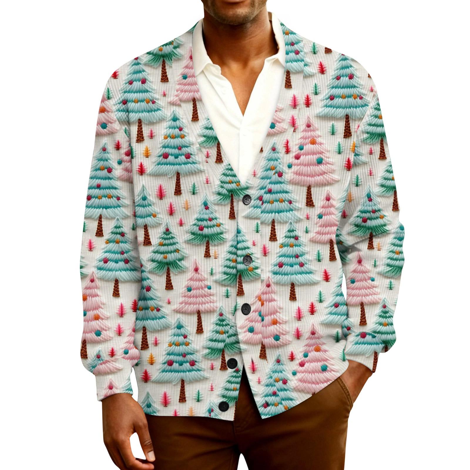 

Мужской кардиган с длинным рукавом, рубчатой вязки XL