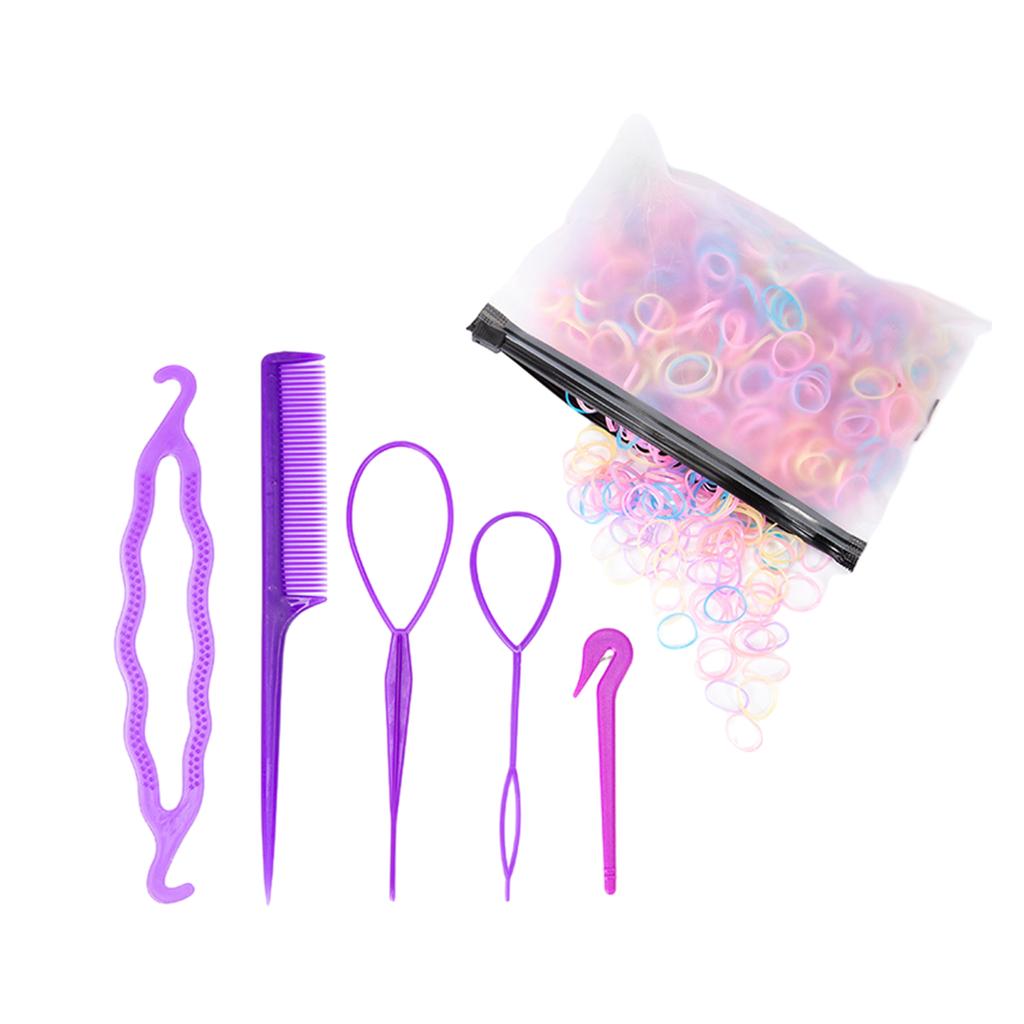 French Braid Tool Loop Rat Tail Comb Pin Tail Braiding Combs for Women Hair Styling