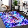 1pc Anime Dragon Ball Z Goku Super Saiyan Blue Office Chair Mat Non-Slip Carpet for Home Decor, Festival Gift, Suitable for Office and Living Room Dec