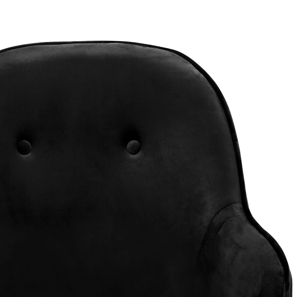 Rocking Chair Black Velvet