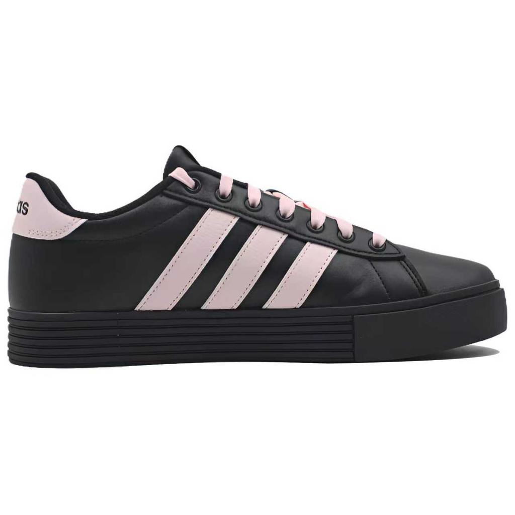 Adidas Daily4.0 Slip Resistant, Lightweight, And Breathable Low top Skateboard Shoes Unisex Black Pink KH8004(Team205--BOX)