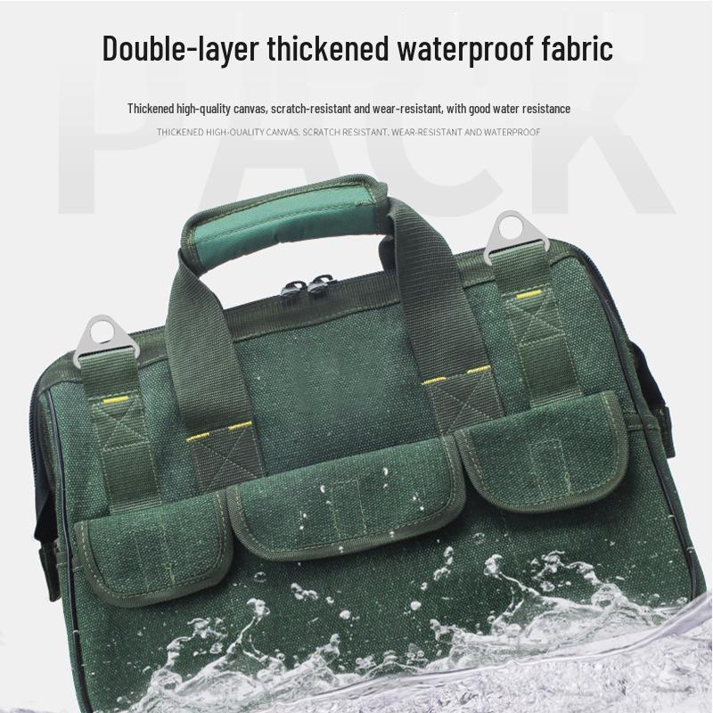 Durable Canvas Tool Bag – Multifunctional Electrician and Repair Shoulder Bag