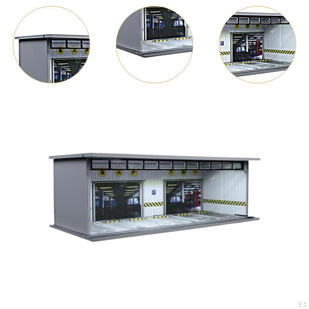 1/64 Diorama Auto Vitrine Mini Modell Lagerung Box Acryl Schaufenster Organizer mit Licht