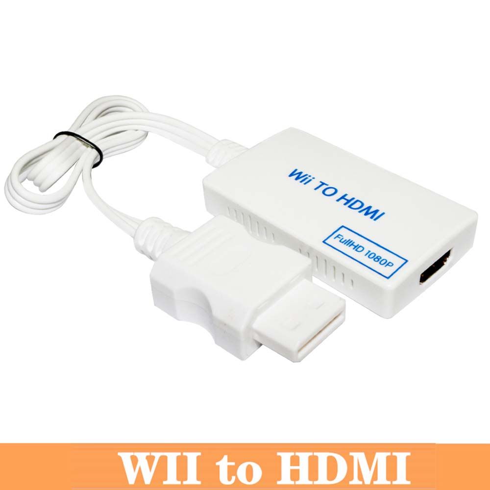 

HDTV Monitor Display Wii To HDMI Adapter WII to HDMI Converter Wii2 Converter Video Audio Connector