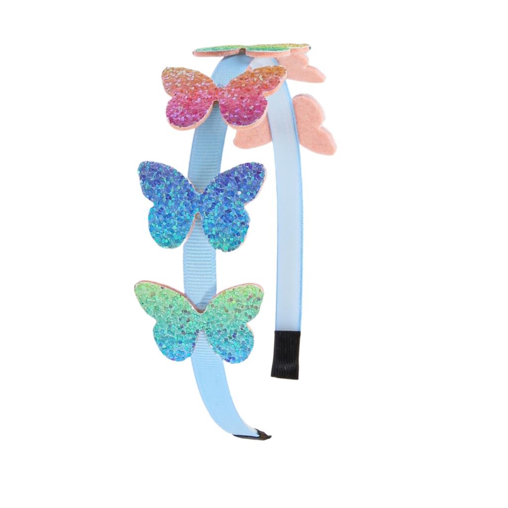 1/4pcs Glitter Star Headbands Party Decor Rainbow Butterfly Hairband Girls Headband Kids Children Party Favor Headwear