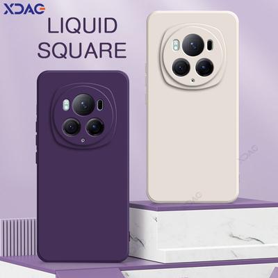 Square Liquid Silicone Phone Cases for Honor Magic 6 Pro Ultimate 5G Global Soft Camera Protective Back Cover Magic6 6Pro Shell