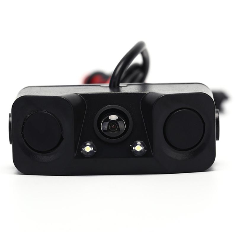 3 In1 Car Parking Reversing Radar Sensors Rear View Backup 170Celsiusamera Universal