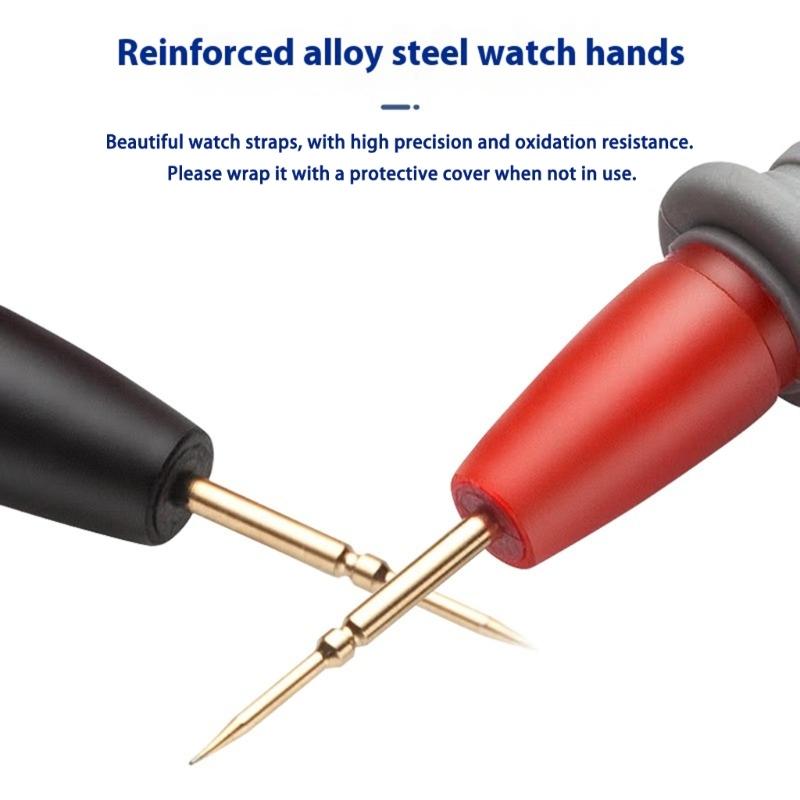 Heavy Duty Test Probes with Comfortable Rubber Coating Heat Resistant Design Test Leads for Multimeters & Clamps Meter