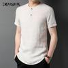 Kaiser Men's 100% Linen Round Neck T-Shirt KS5327