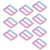 10pcs Durable Metal Tri-Glide Slide Buckle Glossy Finish Adjustable Buckle  DIY Project