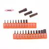 12/24Pcs Hexagonal Screwdriver Bit Set With 25mm Hex Shank Magnetic Safety Screwdriver Bit Storage Strip For Home Repair
