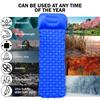 Inflatable Sleeping Camping Mat with Pillow 190L X 64W X 6Th Centimetres - Ultralight, Waterproof, Compact Sleeping Pad