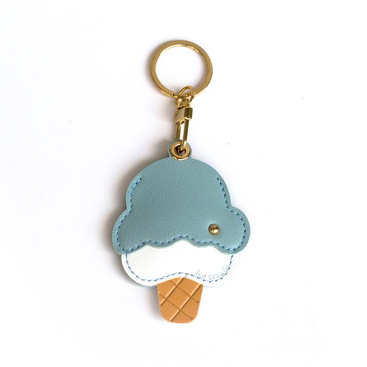 Creative Leather Ice Cream Keychain - Exquisite Keychain for Backpacks, Perfect Graduation Gift