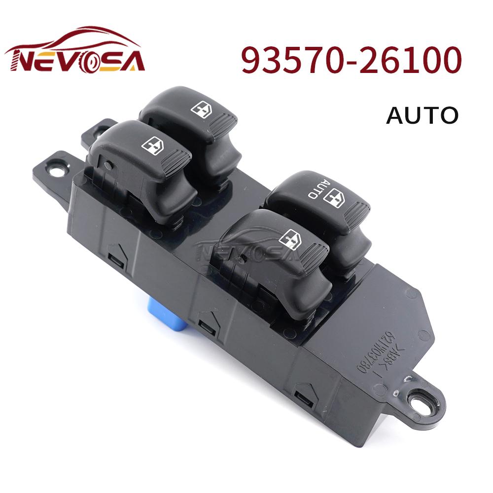 NEVOSA Для Hyundai Santa Fe 2.4 2.7 2001-2006 93570-26100 93570-26000 Кнопка управления стеклоподъемником Стеклоподъемник Кнопка 11 контактов 93570-26100