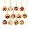 2D Christmas Hanging Ornament for Holiday Tree Decor and Party Favors