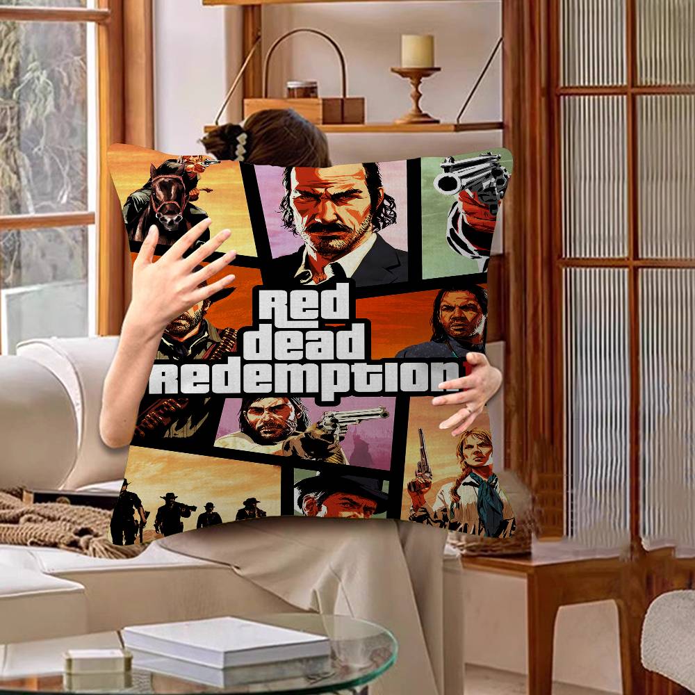 Game R-Red Dead-R-Redemptions 2 Pillow Gifts Home Office Furnishings Bedroom Sofa Car Cushion Cover Case 45x45cm
