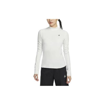 ACG Series Goat Rocks Dri-FIT ADV Einfarbig Halber Stehkragen Lässig Sonnenschutz Schnelltrocknend Langarm T-Shirt Damen Tops FN1964-121