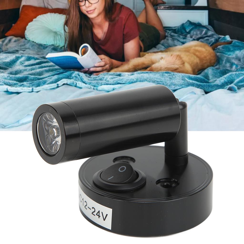 RV Bedside Reading Light Rotatable Wall Mount LED Spot Reading Light 3W with for Boat