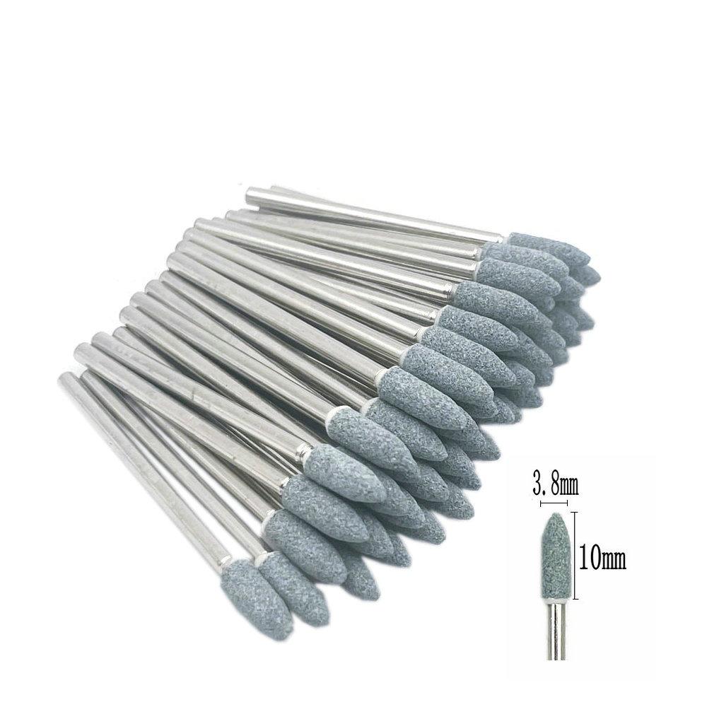 50pcs/set  Dental Stone Grinder Polisher Burs For Contouring Shaping Porcelain Dental Rotary Stone Polisher 2.35mm Shank