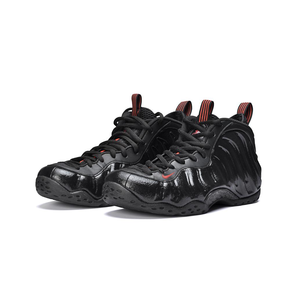 Nike Foamposite One Mid Top Vintage Basketball Shoes Men's Black Red 314996-014(Team462-)