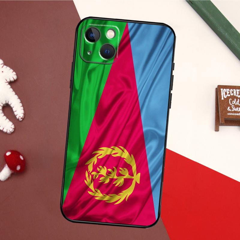 Eritrea Flag Case For iPhone 15 Pro Max 14 13 12 11 16 17 Pro Max mini 15 16 Plus 16e 17 Air Back Cover