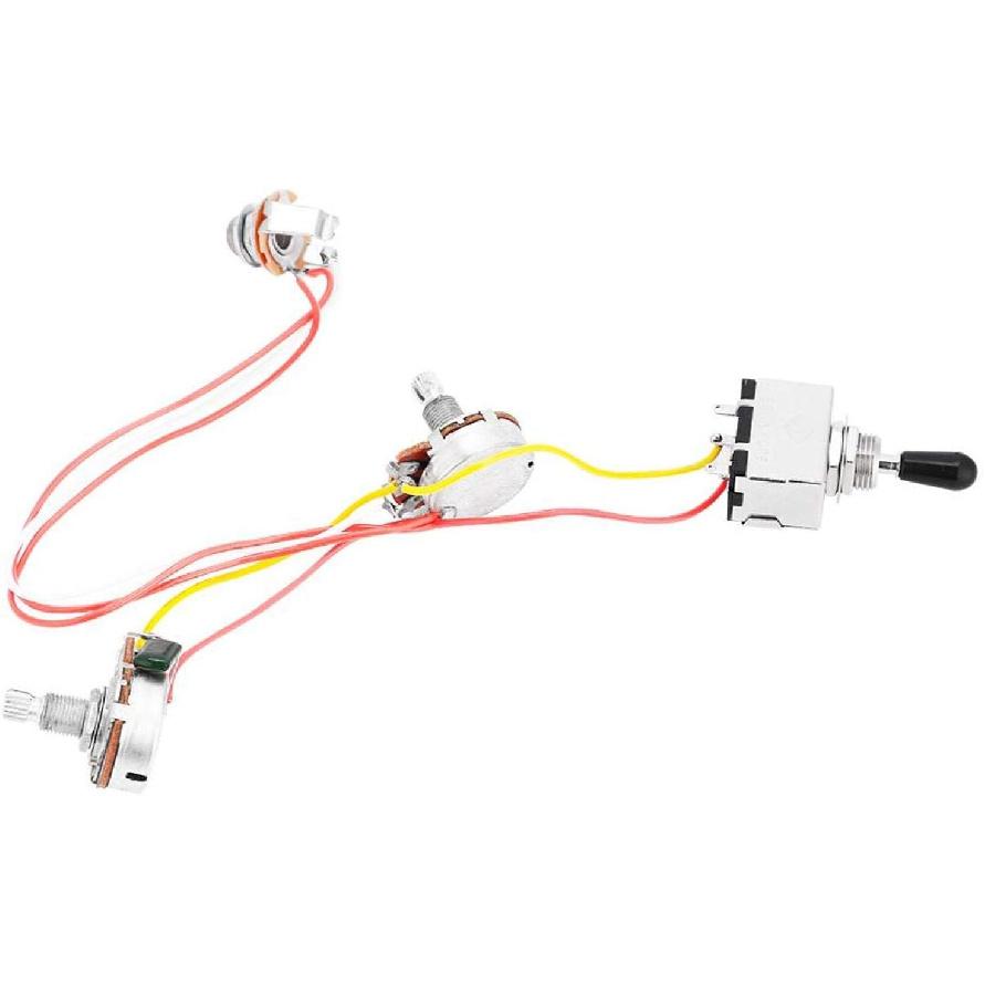 Bnineteenteam Guitar Wiring Harness Set,Wiring Harness 3 Way Toggle Compatible with Electric Guitar