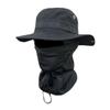 Multipurpose Unisex Sun Hat Boonie Hat Mask With Full Coveraged Against Harsh Weather During Long Excursions