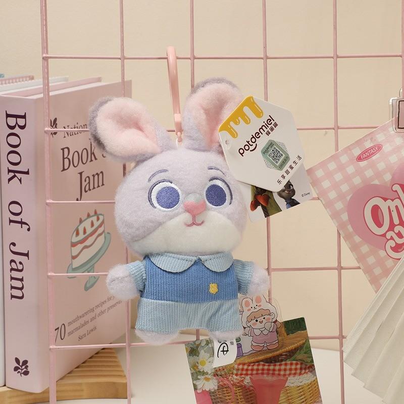 Judy Hopps Plush Toy Cartoon Stuffed Dolls Backpack Keychain Pendant Gift