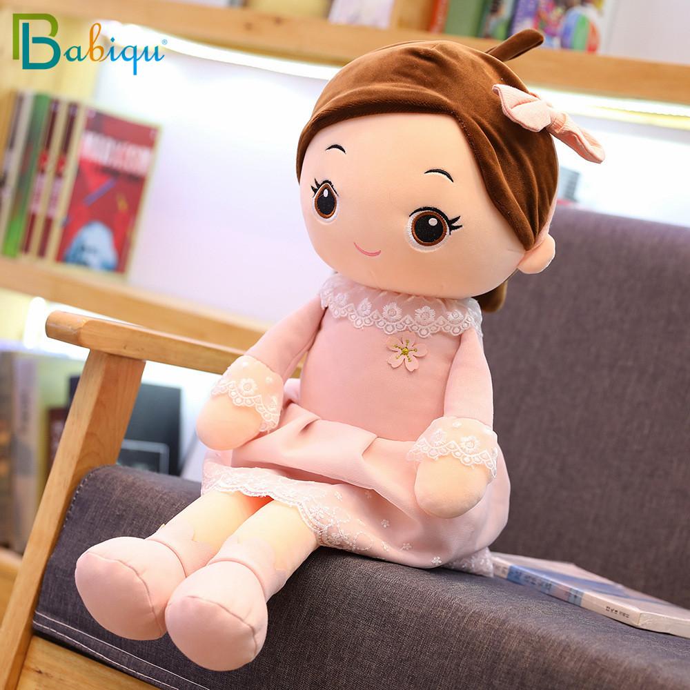 40-90cm Kawaii Plyšové Panenky pro Dívky s Krajkovými Šaty Měkké Vycpané Panenky Krásné Plyšové Hračky Hračky pro Dívky Dětský Narozeninový Valentýnský Dárek