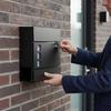 Lockable Mailbox with Viewing Panes WeatherResistant WallMounted Keys Sturdy Postbox
