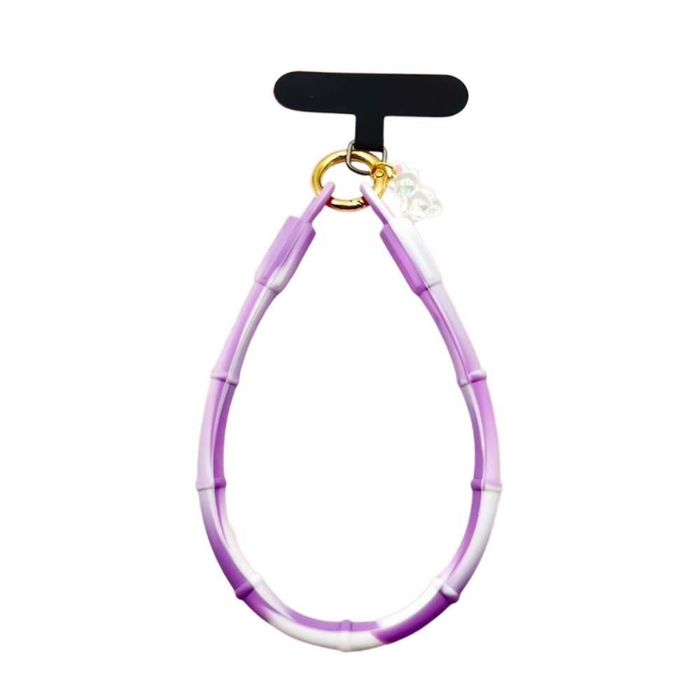 

Dopamine Color Wrist Lanyard for Phone Hanging Handset Strap Rope Silicone Phone Lanyard Daily Style 6