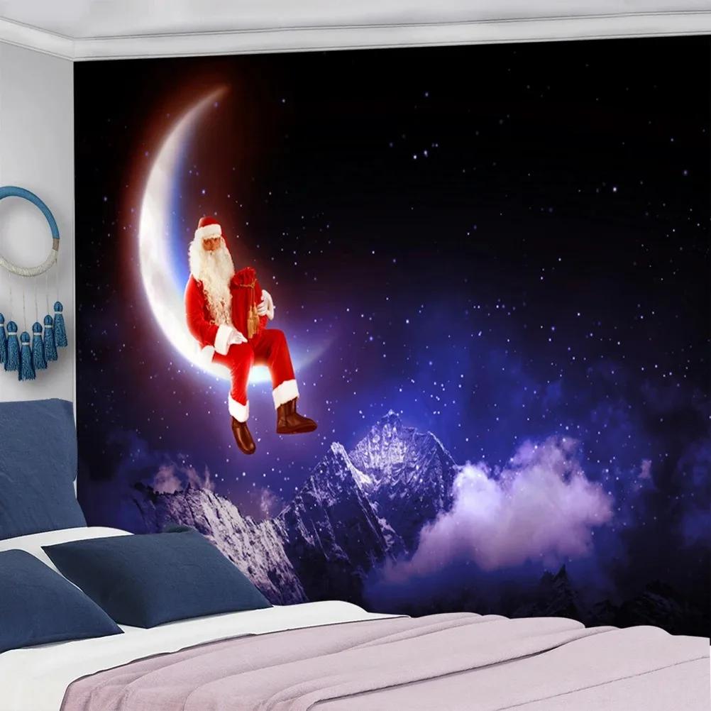 

Рождественская елка Снеговик Гобелен Спальня Гостиная Домашнее украшение стены 100x75cm