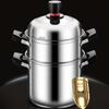 ZISIZ Stainless Steel Steamer Pot Set