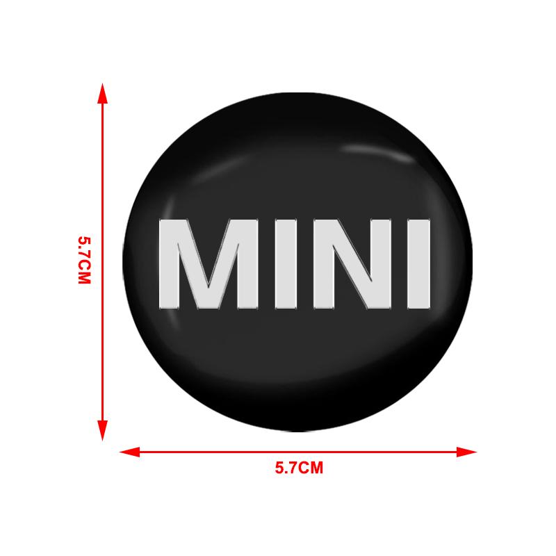 4 stk 56MM Bilhjul Senter Navkapsel Logo Klistremerker Felgdeksel Emblem Dekal For MINI Cooper One JCW Clubman Countryman R55 R56 F55 F56 R57 R58 R59