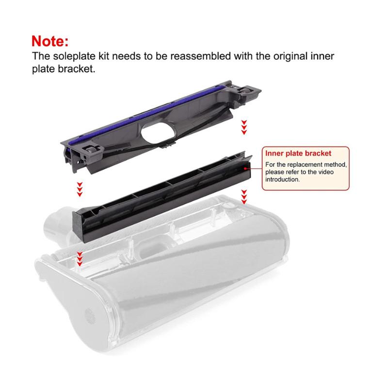 V6 For Dyson V7 V8 V10 V11 Vacuum Cleaner Brush Head Bottom Soleplate Cover