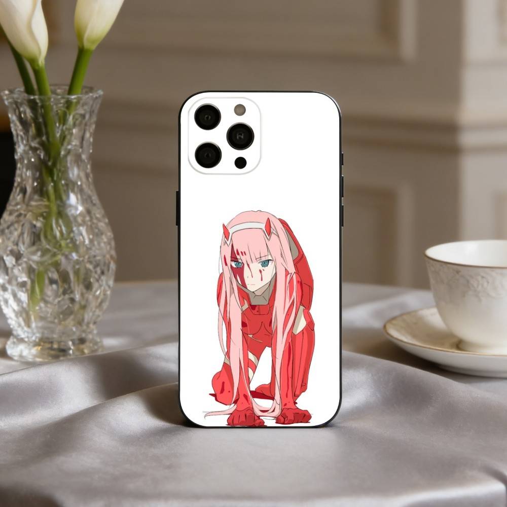 D-Darling In The F-Franxx Z-Zero Two Phone Case For iPhone 17pro,16,15,14,13,12,11 Plus,Pro Max,XS,Soft Silicone Black Cover