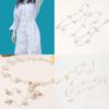 Pearl Metal Waist Jewelry For Women With Hook Fastening Elegant Dress Waist Chain