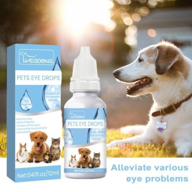 Pet Eye Drops Remove Tear Mark Relieve Eye Itching Ingredient Safety Non-irritating Effective Pet Eye Drops