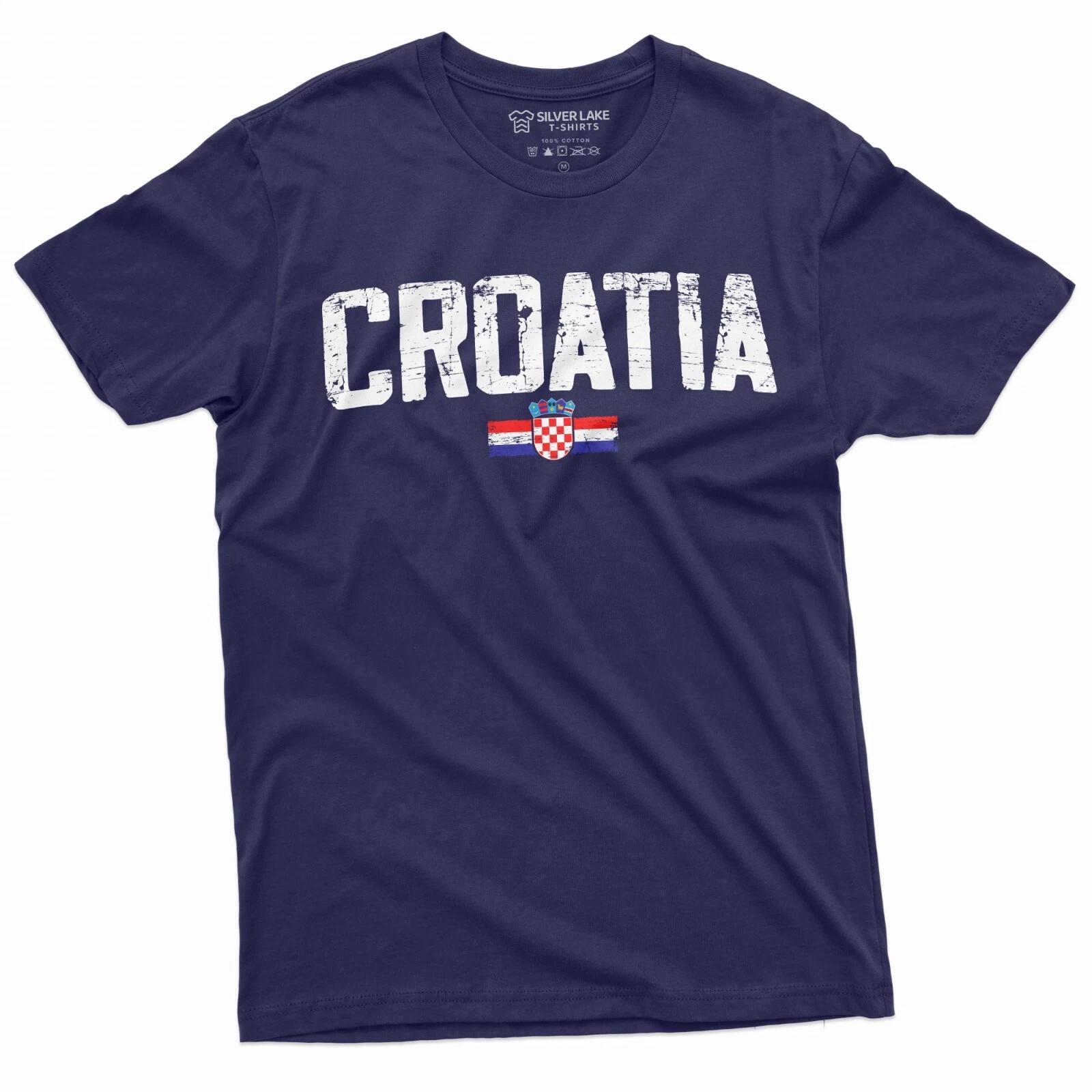 Футболка Хорватия Hrvatska Мужская Женская футболка Футболка Флаг Хорватии Национальная футболка S
