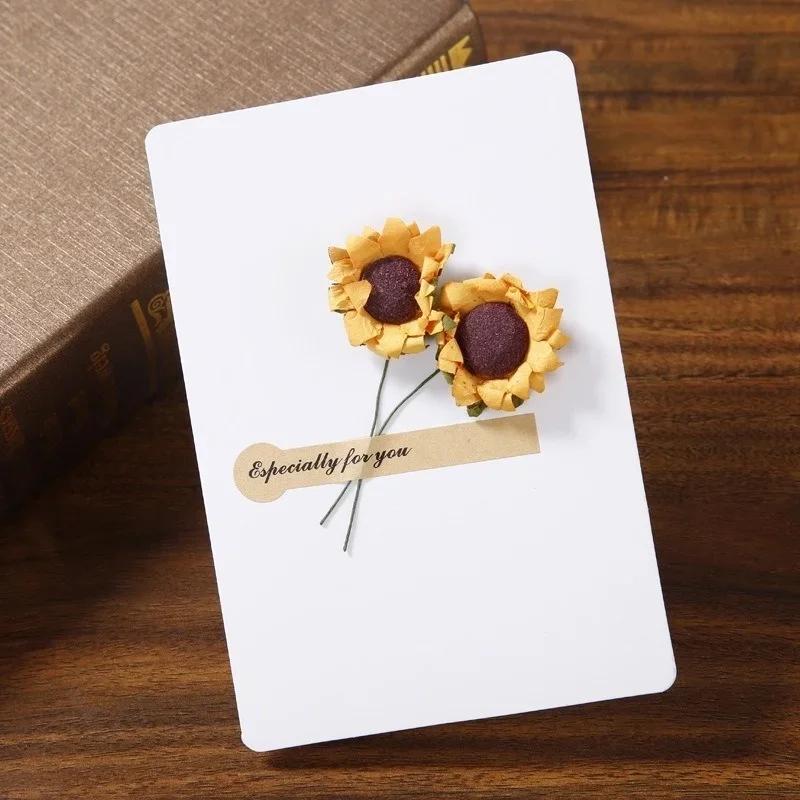 

Universal Greeting Cards Best Wishes With Dried Flowers Creative Greeting Cards Memo Sheets Wedding Invitation Card