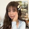 2Pcs Pastoral Style Acrylic Flower Hair Clip For Women Girls Sweet Versatile Bangs Hair Clip  Side Clip Hair Accessories