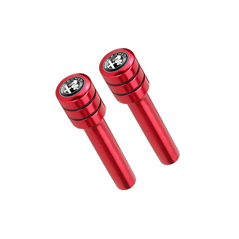 Car Stickers For Alfa Romeo 2/4Pcs Car Security Door Lock Pins Knob For Alfa Romeo 159 147 156 166 Giulietta Giulia Mito Stelvio