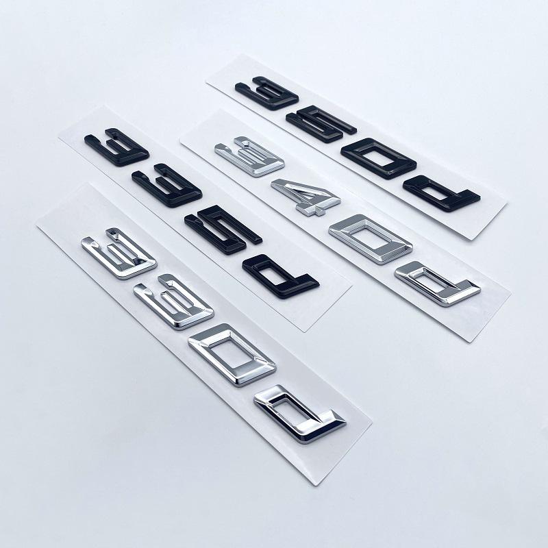 Nová čísla písma Písmena 316d 318d 320d 325d 328d 330d 335d Emblém GT ABS pro BMW řady 3 E90 E46 F30 Logo kufru auta
