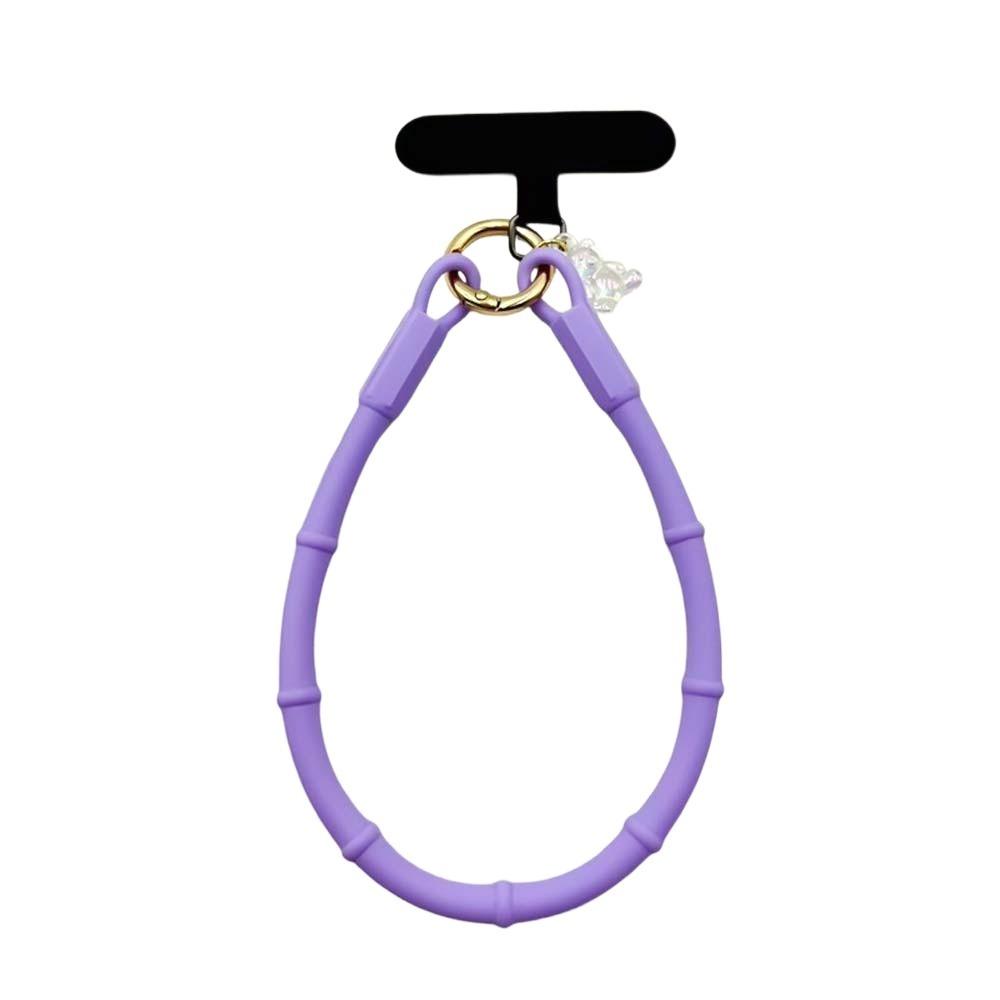 

Waterproof Silicone Phone Lanyard Dopamine Color Handset Strap Rope Wrist Lanyard for Phone Travel Style 2