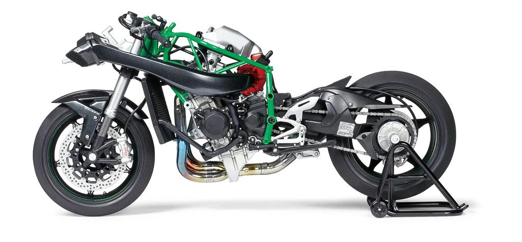 Motocykl Tamiya série Kawasaki Ninja H2R plastový model 14131 1/12 č.131