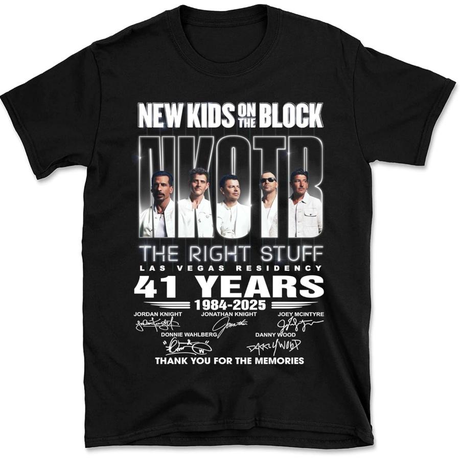 Pop Band Shirt The Right Stuff 2025 Tour Shirt Concert 41 Years Anniversary Band Merch Men Women New Kids Black XXXXXL чёрный