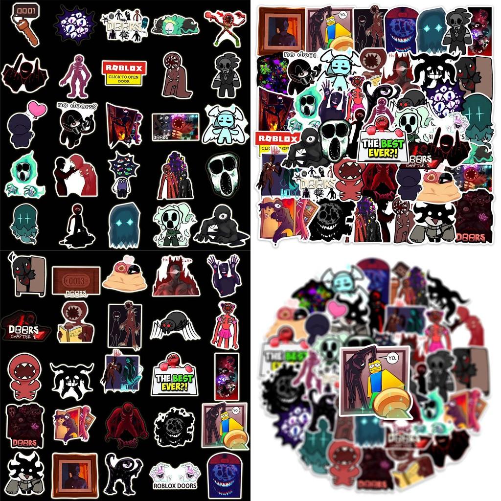 Express Your Love For Roblox With These Waterproof Doors Figure Stickers Set Of 50