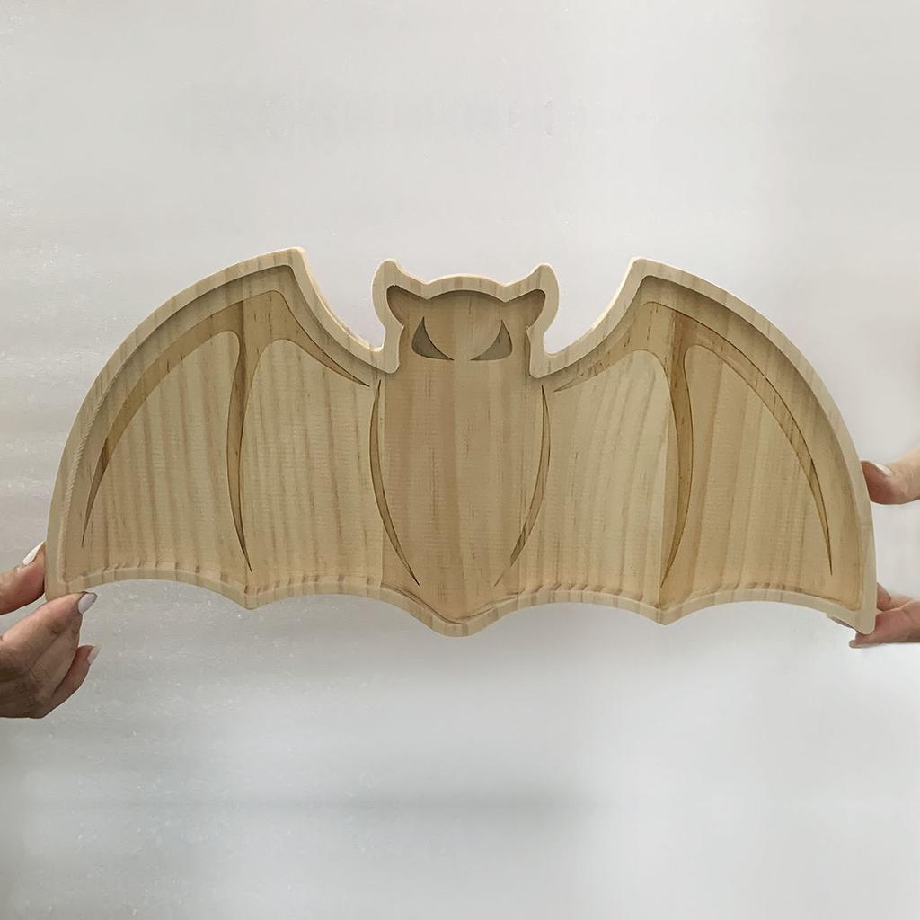 Halloween Serving Tray - Pumpkin Ghost Party Platter, Spooky Snack Tray for Food Display, Holiday Kitchen Dining Decor