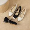 Y890-1 black Mary Jane shoes women's shoes spring and autumn 2025 new shallow mouth niche with skirt temperament single shoes