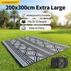 Wasserdichte Picknickdecke 200x300CM Große Stranddecke Outdoor-Picknickmatte Strandmatte mit Tragegriff für Camping Strand